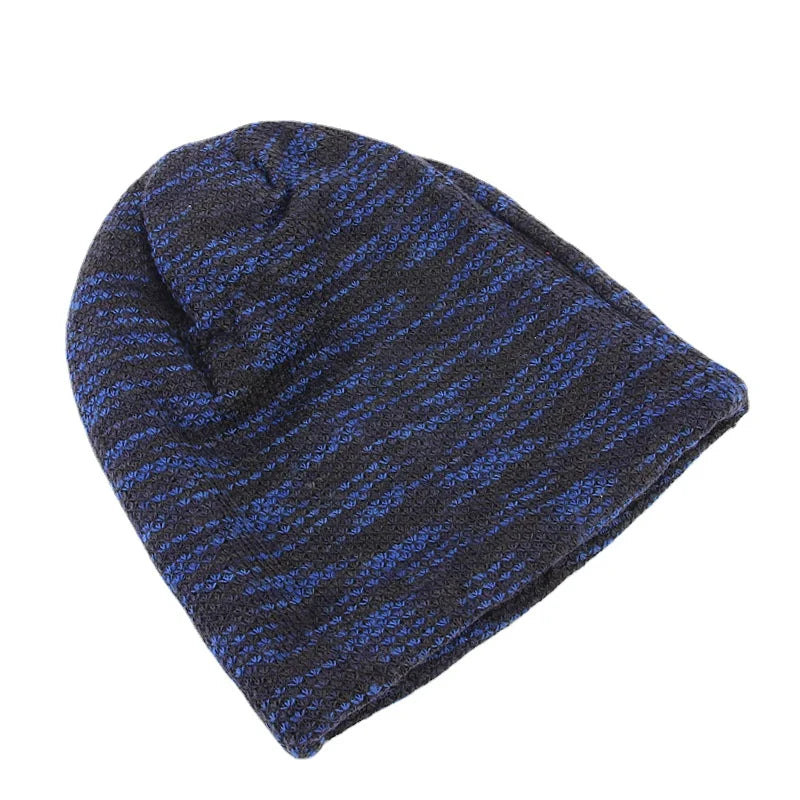 Double Fabric Winter Warmful Beanies For Women  and Men Unisex Colorful  Skullies Winter Hat