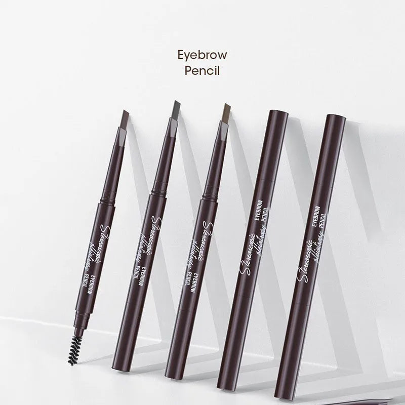 5 Colors Eyebrow Cosmetics Pencil Waterproof Double-headed Eyebrow Tattoo Natural Long Lasting Makeup Paint Eyebrow Pencil