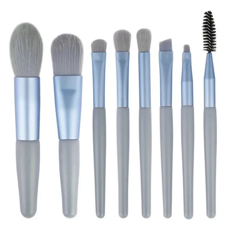 8pcs Soft Fluffy Makeup Brushes Set For Cosmetics Foundation Blush Powder Eyeshadow Blending Make Up Brushes Beauty Makeup Tools