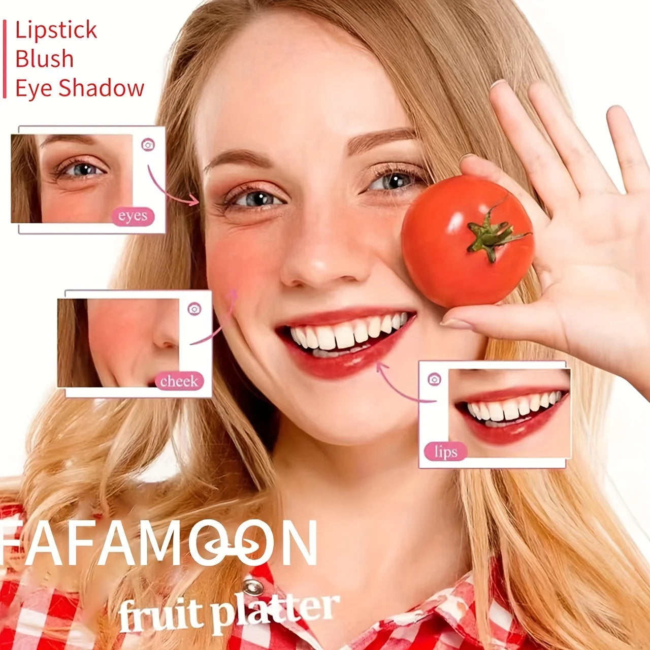 4 color Fruity Lip Tint Water Gloss Tint,Moisturizing Waterproof Liquid Lipstick, Non-Stick,High Pigment,Long-Lasting Colors