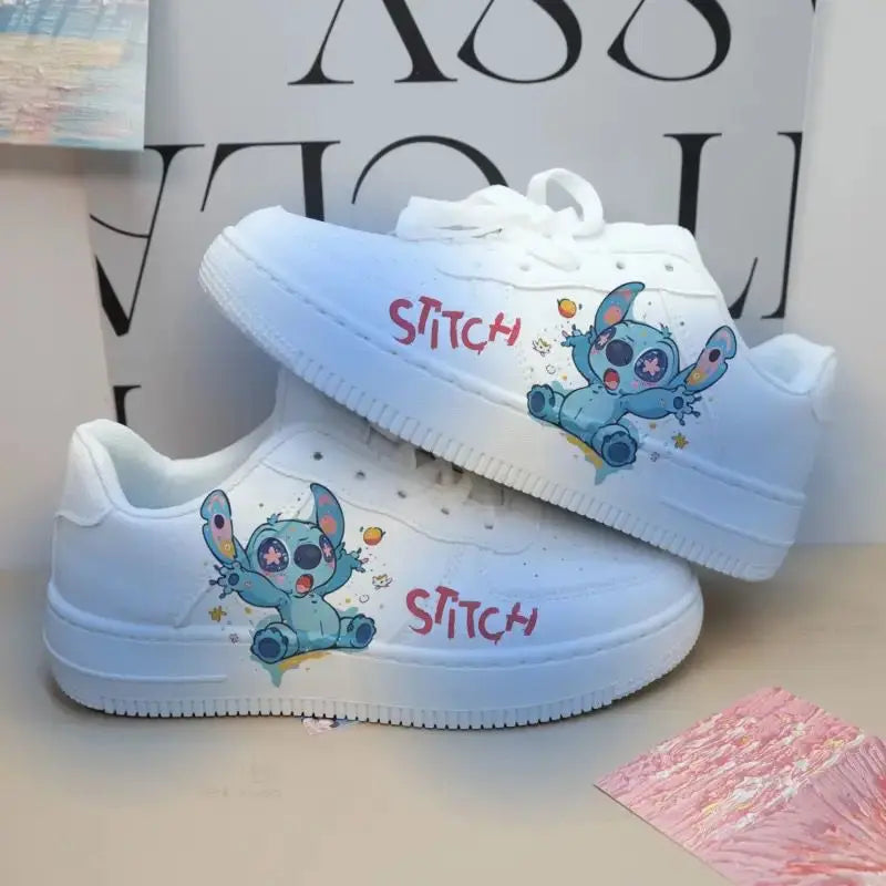 New Disney cartoon Stitch cute Casual shoes soft sports shoes for girlfriend gift EU size 35-44