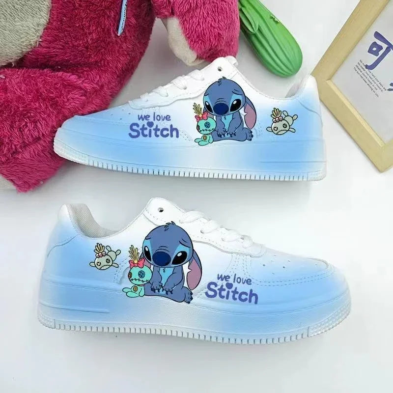 New Disney cartoon Stitch cute Casual shoes soft sports shoes for girlfriend gift EU size 35-44