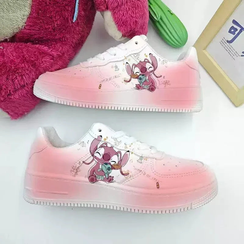 New Disney cartoon Stitch cute Casual shoes soft sports shoes for girlfriend gift EU size 35-44