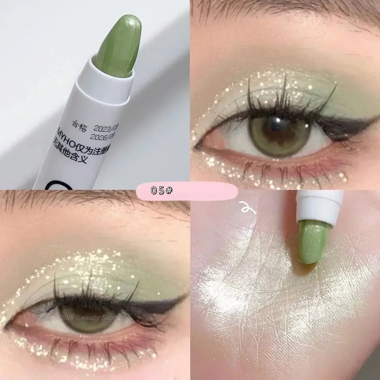 Pearl Matte White Eyeliner Pencil Eyes Head Brightening Flash Highlighter Eyeshadow Stick Waterproof Lying Silkworm Pen Cosmetic