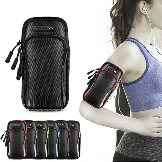 New Sports Bag For Mobile Phone Armband For Jogging Cell Phone Accessories Woman mp3 mp4 Bags PU Hand Bag For Running Waterproof