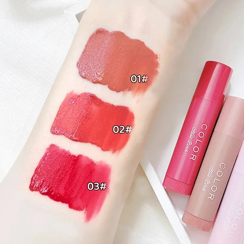 Moisturize Lip Balm Lipstick Hydrate Cute Girl Plump Lip Water Light Lip Glaze Makeup Korean Lipstick Cosmetic 3 Colors Beauty