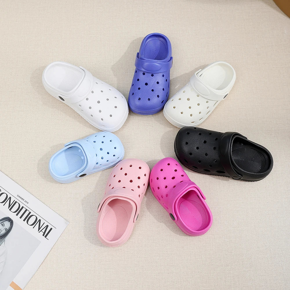 Fashion Waterproof Slippers Children Sandals Shoes Summer Outdoor Slides Soft Sole Garden Shoes Indoor Nursing Clogs Sandals