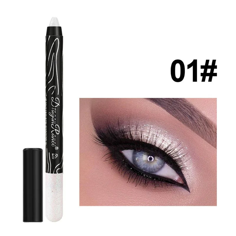 Eyeshadow Makeup Diamond Sparkling Highlighter Eyeshadow Stick Fine Shimmering Glitter Eyeshadow Pencil Gliter for Eyes Cosmetic