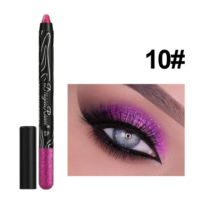 Eyeshadow Makeup Diamond Sparkling Highlighter Eyeshadow Stick Fine Shimmering Glitter Eyeshadow Pencil Gliter for Eyes Cosmetic