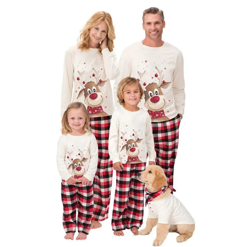 Family Matching Clothes Christmas Pajamas 2024 Mother Kids Baby Pyjamas Set Look Sleepwear Mother And Daughter Father Son Outfit