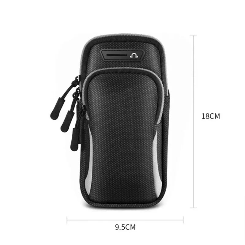 New Sports Bag For Mobile Phone Armband For Jogging Cell Phone Accessories Woman mp3 mp4 Bags PU Hand Bag For Running Waterproof