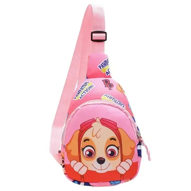 Paw Patrol Children's Chest Bag Baby Boy Girl Toddler Bag Small Bag Storage Pouch Outdoor Shoulder Bags Kid Toy Zipper Wasit Bag