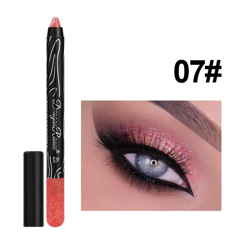 Eyeshadow Makeup Diamond Sparkling Highlighter Eyeshadow Stick Fine Shimmering Glitter Eyeshadow Pencil Gliter for Eyes Cosmetic