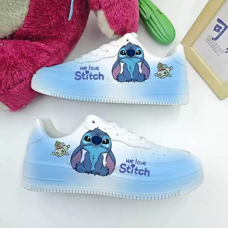 New Disney cartoon Stitch cute Casual shoes soft sports shoes for girlfriend gift EU size 35-44