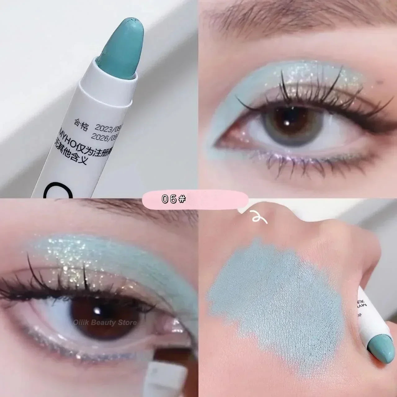 Pearl Matte White Eyeliner Pencil Eyes Head Brightening Flash Highlighter Eyeshadow Stick Waterproof Lying Silkworm Pen Cosmetic