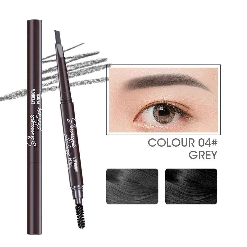 5 Colors Eyebrow Cosmetics Pencil Waterproof Double-headed Eyebrow Tattoo Natural Long Lasting Makeup Paint Eyebrow Pencil