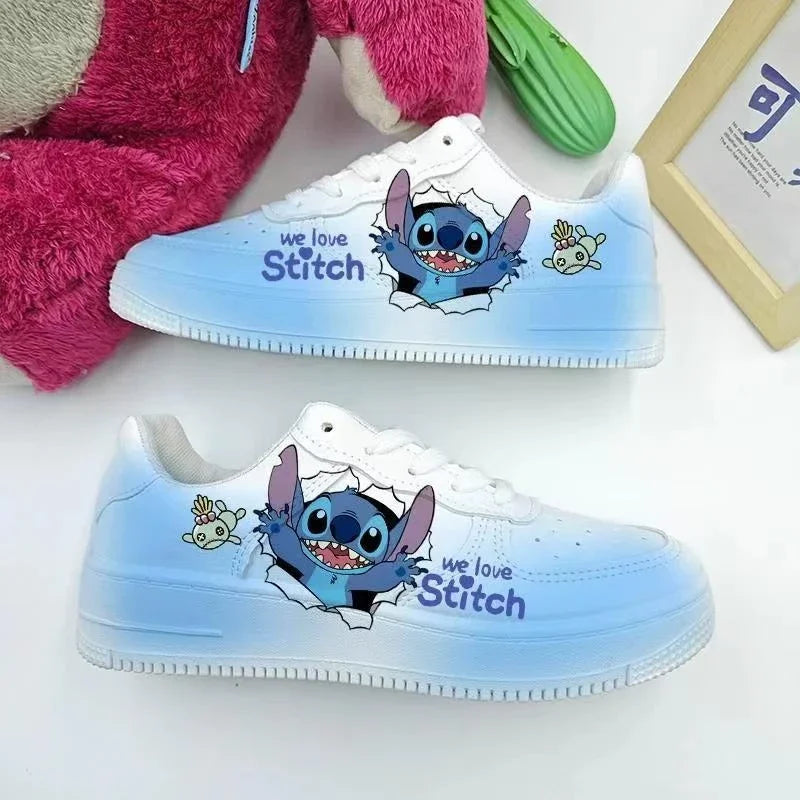 New Disney cartoon Stitch cute Casual shoes soft sports shoes for girlfriend gift EU size 35-44