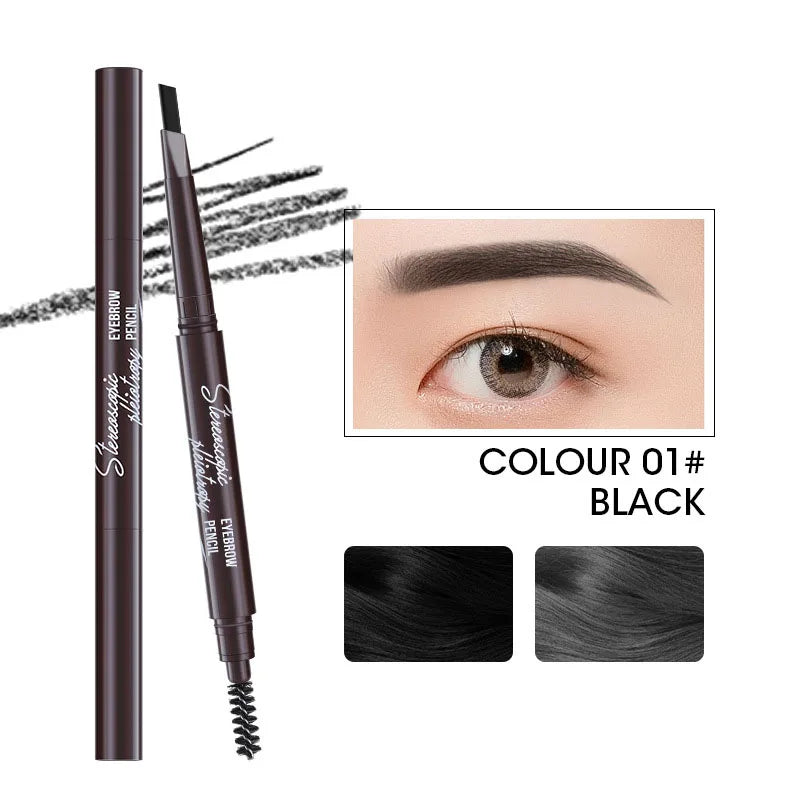 5 Colors Eyebrow Cosmetics Pencil Waterproof Double-headed Eyebrow Tattoo Natural Long Lasting Makeup Paint Eyebrow Pencil