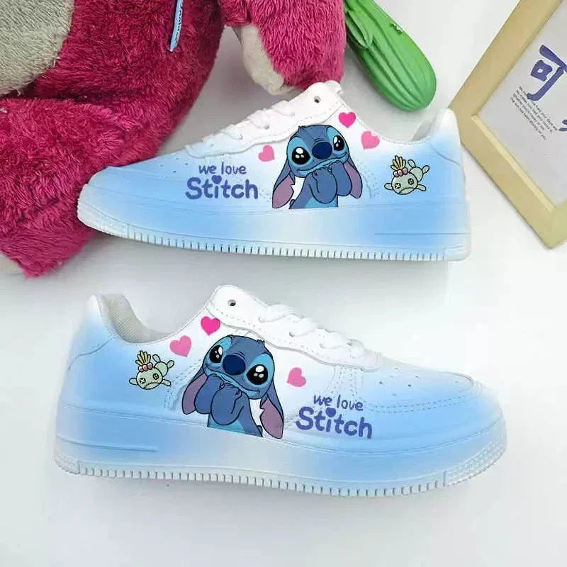 New Disney cartoon Stitch cute Casual shoes soft sports shoes for girlfriend gift EU size 35-44