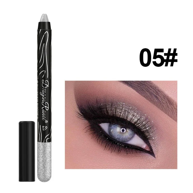 Eyeshadow Makeup Diamond Sparkling Highlighter Eyeshadow Stick Fine Shimmering Glitter Eyeshadow Pencil Gliter for Eyes Cosmetic