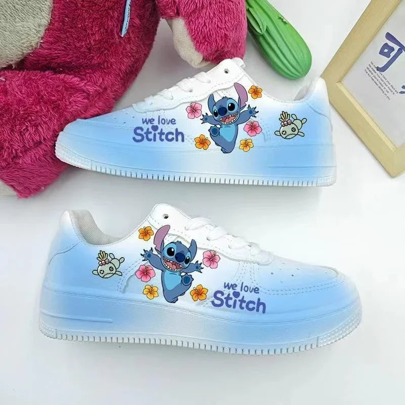 New Disney cartoon Stitch cute Casual shoes soft sports shoes for girlfriend gift EU size 35-44