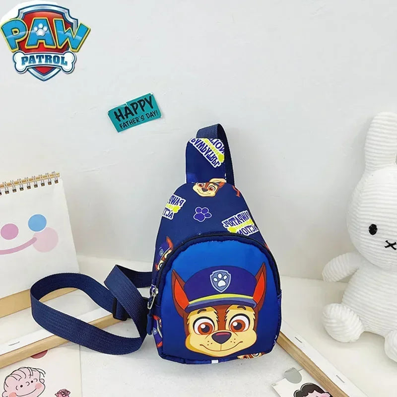 Paw Patrol Children's Chest Bag Baby Boy Girl Toddler Bag Small Bag Storage Pouch Outdoor Shoulder Bags Kid Toy Zipper Wasit Bag