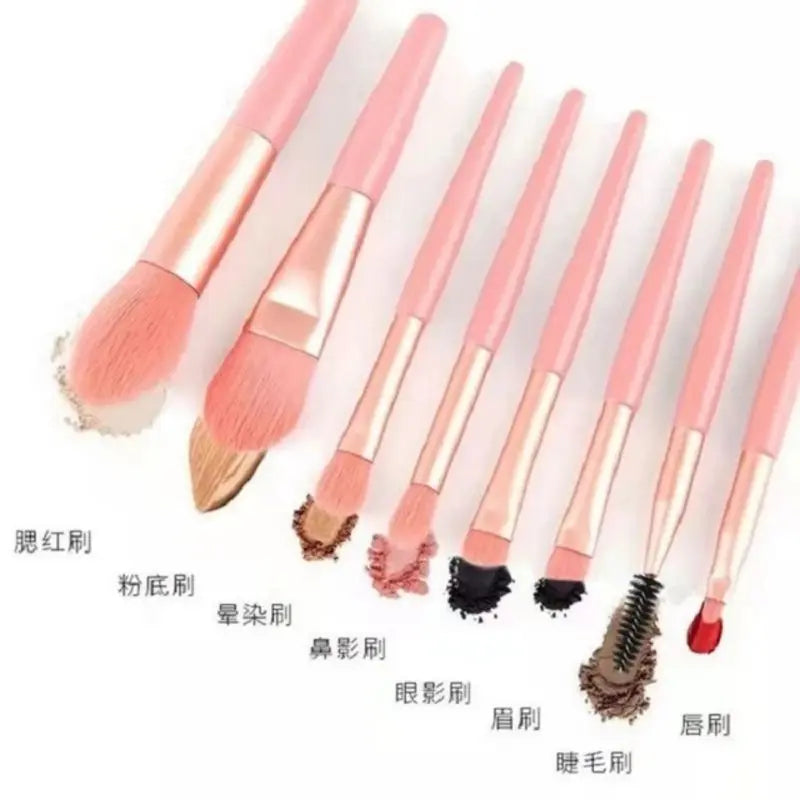 8pcs Soft Fluffy Makeup Brushes Set For Cosmetics Foundation Blush Powder Eyeshadow Blending Make Up Brushes Beauty Makeup Tools