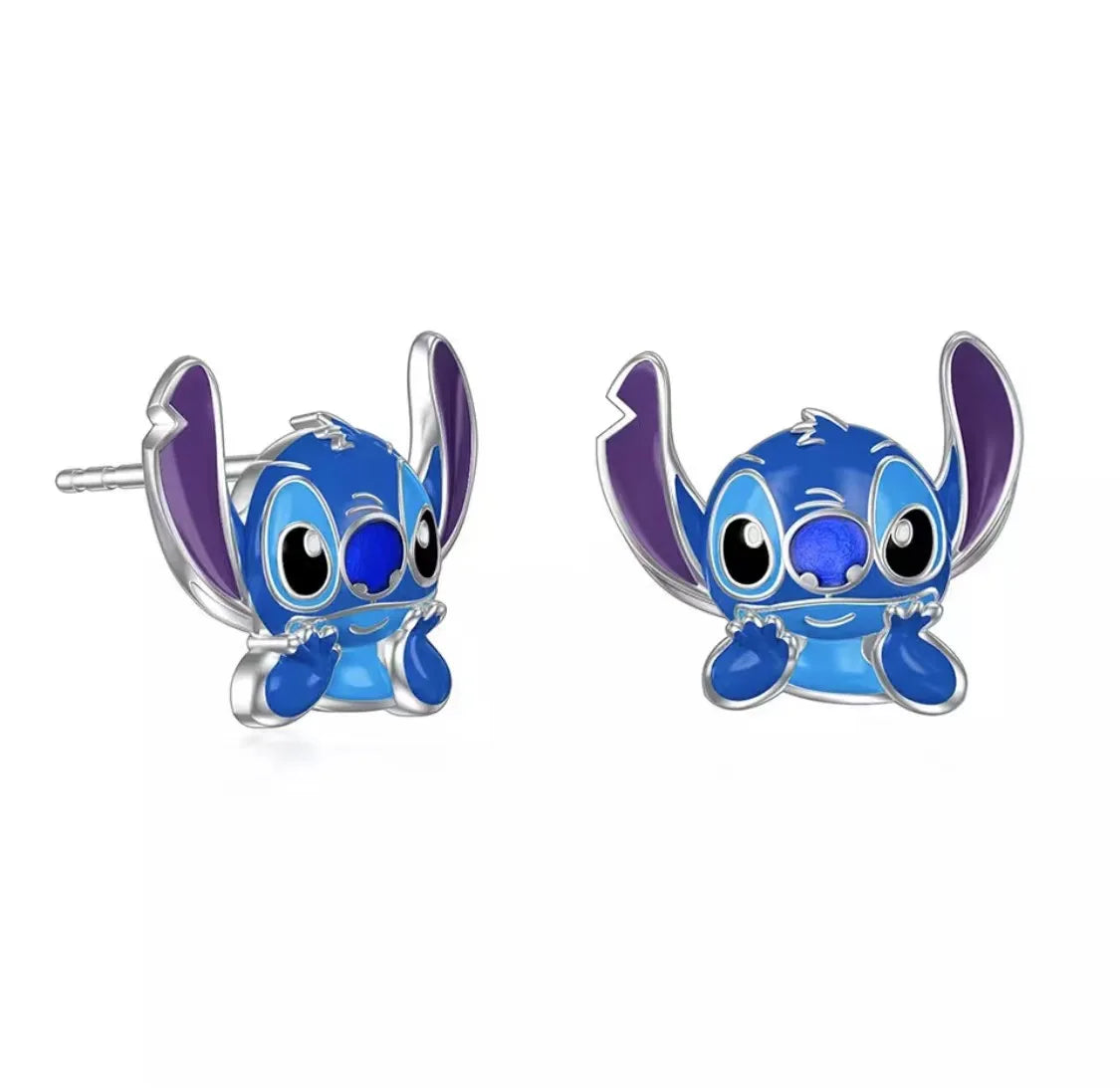 Anime Disney Stitch Dolls Jewelry Box Ring Earrings Necklace Storage Box Girls Kawaii Cartoon Stitch Kids Toys Birthday Gifts