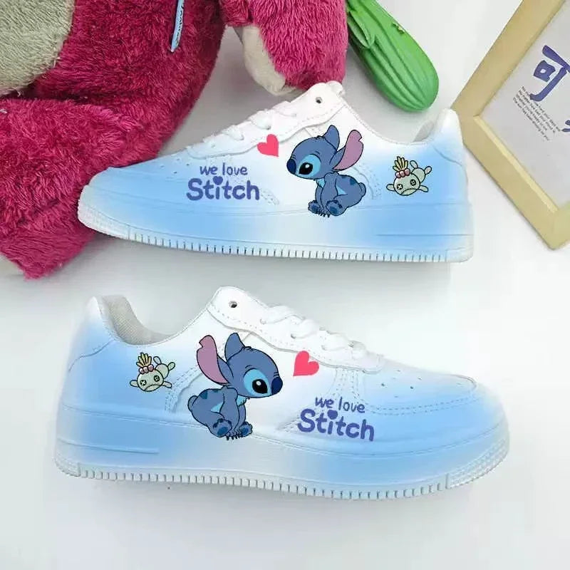 New Disney cartoon Stitch cute Casual shoes soft sports shoes for girlfriend gift EU size 35-44