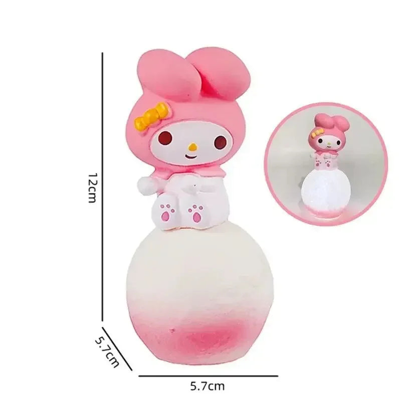 miniso Hello Kitty Night Light Luminous Children's Toy Bedside Lamp Anime Cartoon Kuromi Cinnamoroll Cute Children's Gift